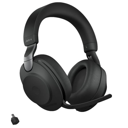 Pre-Owned Jabra Evolve2 85 - USB-C UC Stereo - Black Wireless Headset / Music Headphones Black