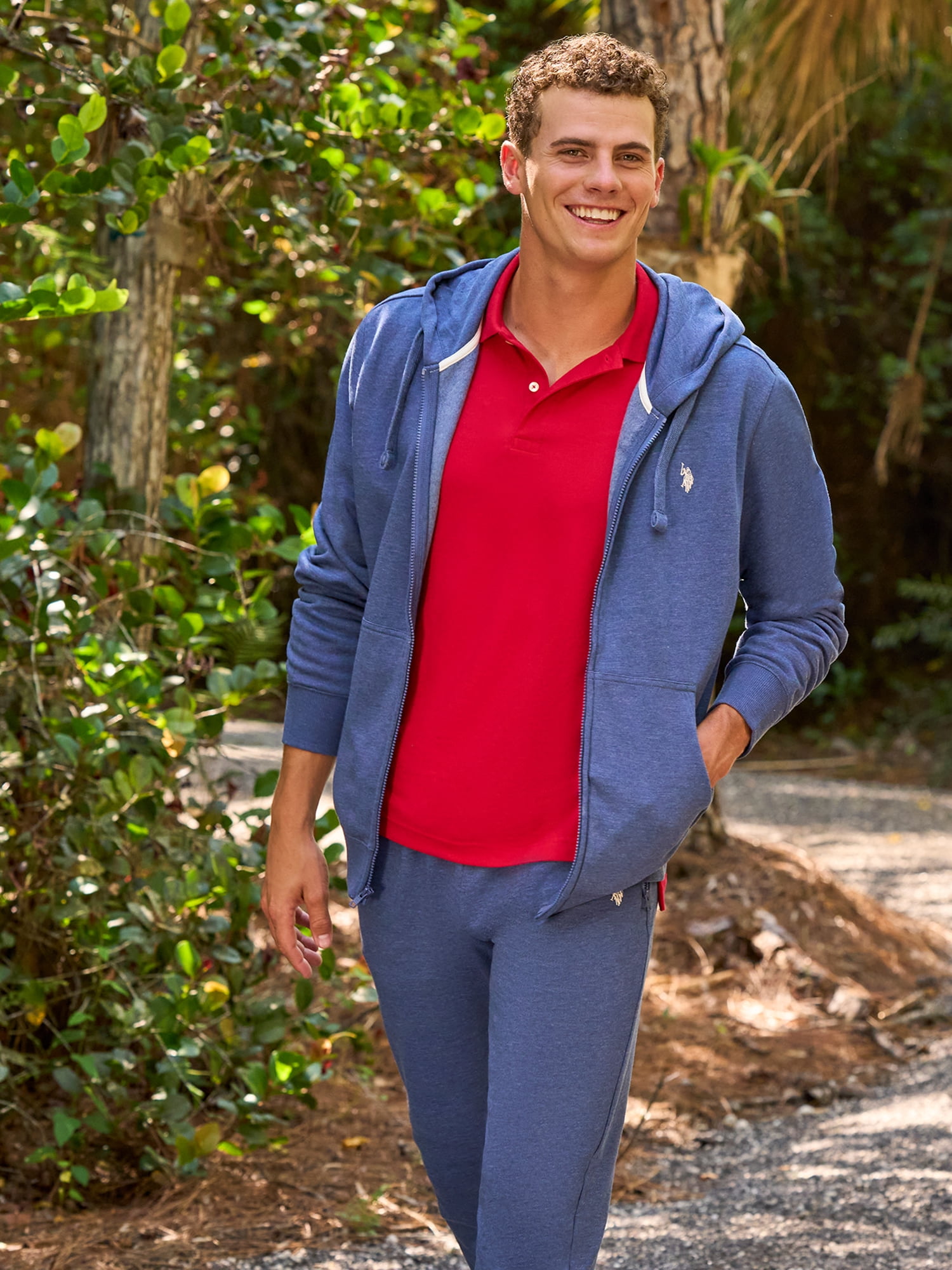 U.S. Polo Assn. Men's Full-Zip Fleece Hoodie Sweatshirt