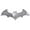 Chrome Batman, variant on Batman All Metal Emblem, Car Auto Emblem for Cars, Trucks, and All Auto
