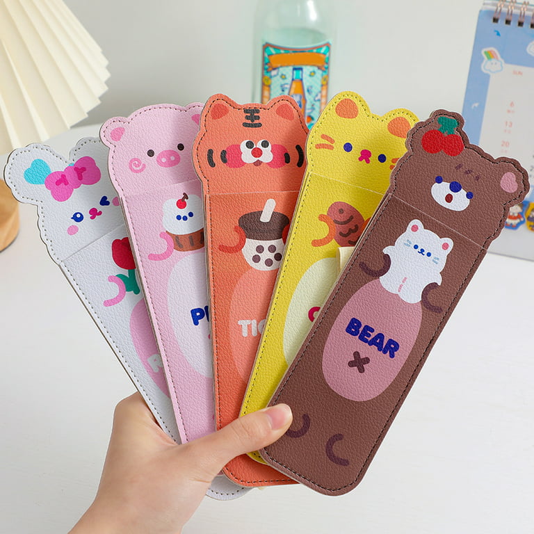 1 Piece American Style Lovely Eraser Masking Tape Organizer Fashion Kawaii  Rabbit Bear Hairclip Bandaid Storage Student Supplies
