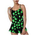 thumbnail image 4 of JFOPQVSM Women Sexy Sleeveless Tank Top Shorts 2 PC Halloween Print Pajama Set Halloween Dress-Up Outfit, 4 of 4