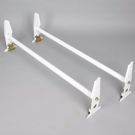 Pair Adjustable Van Roof Ladder Rack for Chevy Dodge Ford GMC Express
