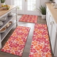 thumbnail image 2 of Pioneer Flower Floral Print Pattern Kitchen Rugs Sets Of 3,Kitchen Runner Rugs Non Skid Washable,Decorative Kitchen Floor Mats for Kitchen,Sink,Laundry,17"x30"+ 17"x47" + 17"x59", 2 of 6