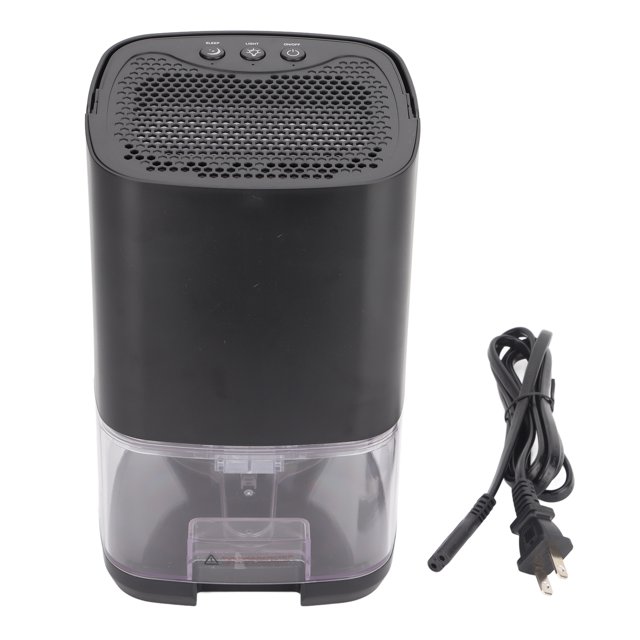 Deshumidificadores multifunción silenciosos con tanque de agua de 1 l y luz nocturna colorida de 350 ml/día para habitaciones de 5 a 20 m2, sótanos, garajes, 100-240 V