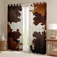 thumbnail image 2 of Homewish Rsutic Cow Hide Black Out Curtains,Country Farmhouse Lodge Curtains Pack of 2 (42x63 Each),Brown Beige Bedroom Curtains For Girls,Breathable Home Decor, 2 of 6
