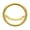 Gold IP, variant on Ear Cartilage & Septum Micro Hinged Segment Ring with Ball Chain Design 16ga S.S