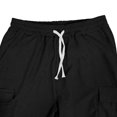 thumbnail image 6 of Men's Corduroy Pants Casual Cargo Pants Elastic Drawstring Waist Sweatpants With Pockets, 6 of 8