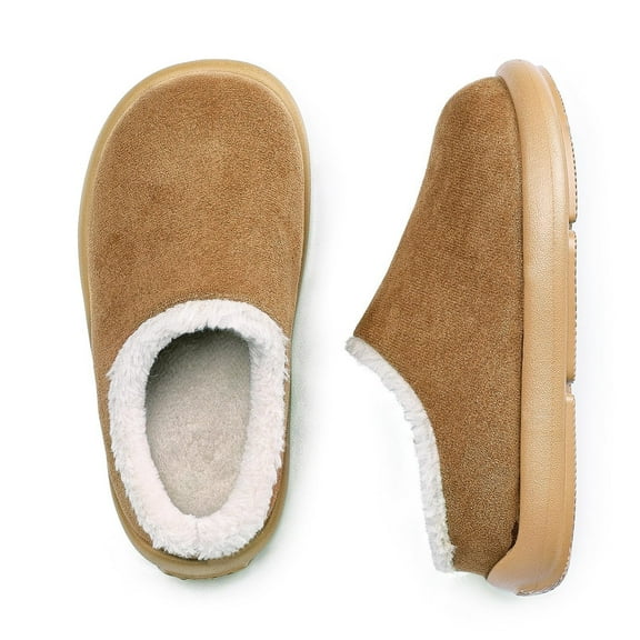 Drecage Kids Slippers Boys Girls Fuzzy House Slippers Soft Warm Bedroom Shoes
