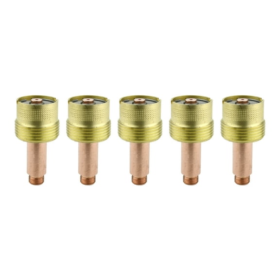 Large Diameter Gas Lens Collet Body for TIG Welding Torches 17/18/26 - .020" & .040" (0.5 & 1.0mm) - Model: 45V0204S - (5 PACK)