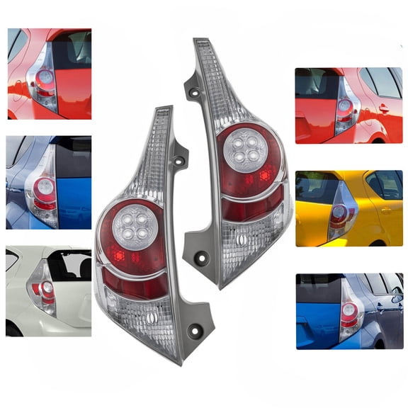 1 Pair For Toyota Prius C 2012 - 2014 Left & Right Rear Tail Light Lamp Assembly 81551-52a90, 81561-52890