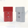 thumbnail image 2 of 10 Piezas Conector de Enchufe Estilo Anderson 120A con Manejar Anderson Kit de Conectores RáPidos de Carga de BateríA para Carretilla Elevadora Gris, 2 of 5