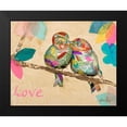 thumbnail image 2 of Ritter, Gina 24x20 Black Modern Framed Museum Art Print Titled - Band of Inspired Birds I, 2 of 5