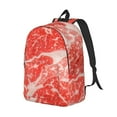 thumbnail image 2 of Xecao Beef Steaks for Canvas College Laptop Backpack, Durable Rucksack Travel Notebook Bag School Backpack Book Bag for Men Women, 2 of 8