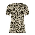 thumbnail image 5 of Womens Plus Size,Women Shirts Short Sleeve Loose Plus Size Tee Tops V-Neck Tunic Blouse, 5 of 7