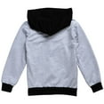 thumbnail image 7 of KPOPLK Boys Zip Up Black Hoodie Lightweight Jacket – Stretchy Air Layer Sweatshirt with Full Zipper For Boys 6-43 Years(150,Grey), 7 of 7