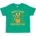 thumbnail image 3 of Inktastic St. Patrick's Day Happy Saint Purrtrick's Day Boys or Girls Toddler T-Shirt, 3 of 5