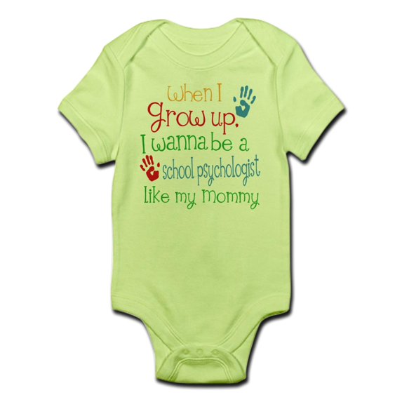 CafePress - School Psychologist Like Mommy Infant Bodysuit - Baby Light Bodysuit