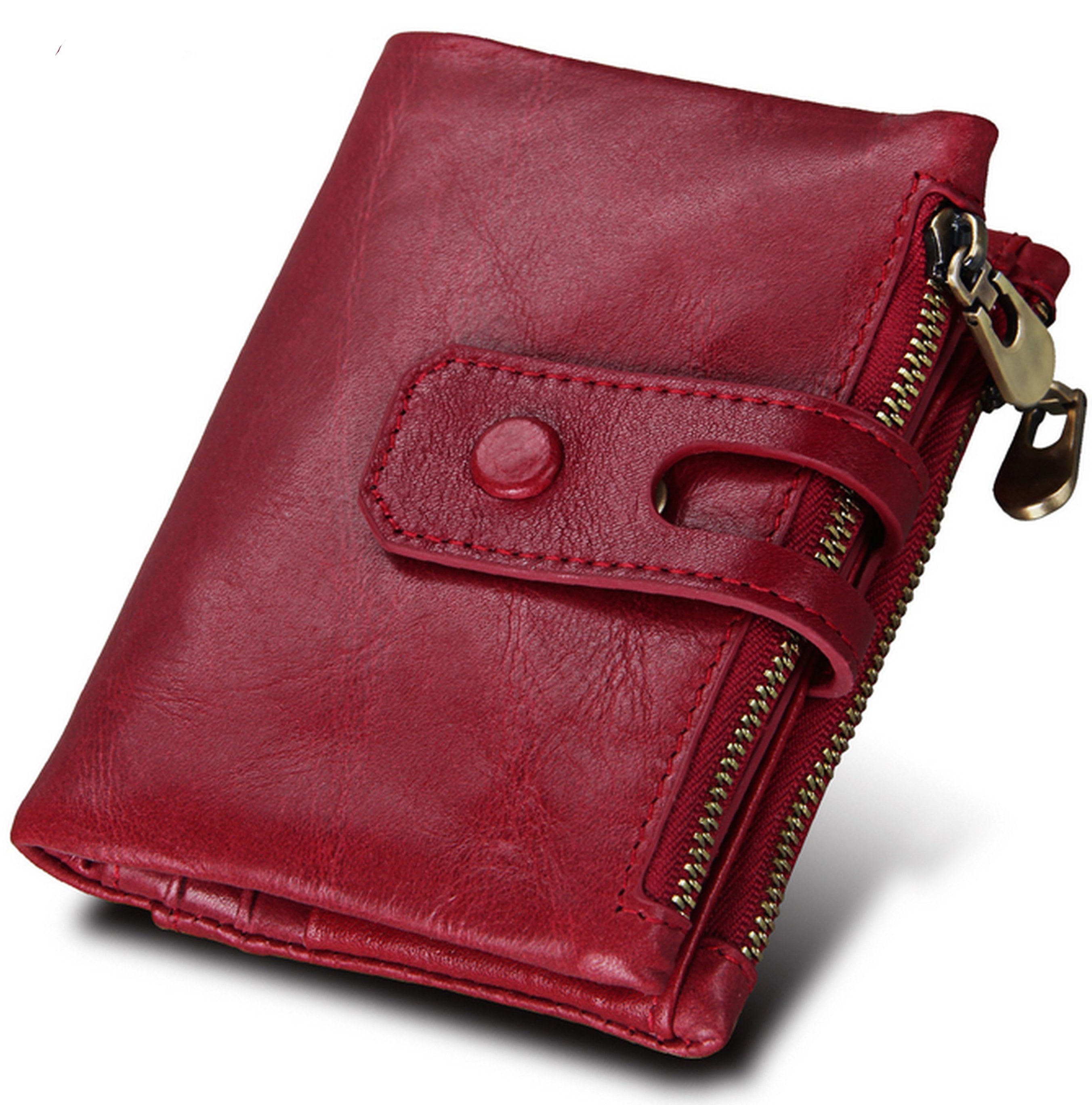Zipper Youth Cell Phone Bag Wallet Men's Long Soft Leather Wallet Popular Hot QP 