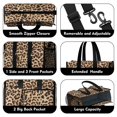 thumbnail image 3 of Utility Tote Bag for Women with 11 Pockets, Leopard Teacher Tote with Top Zipper Closure & Thick Bottom Support, Waterproof Beach Bag Work Laptop Bag for Teachers, Students, Artist, Nurse Purse, 3 of 5