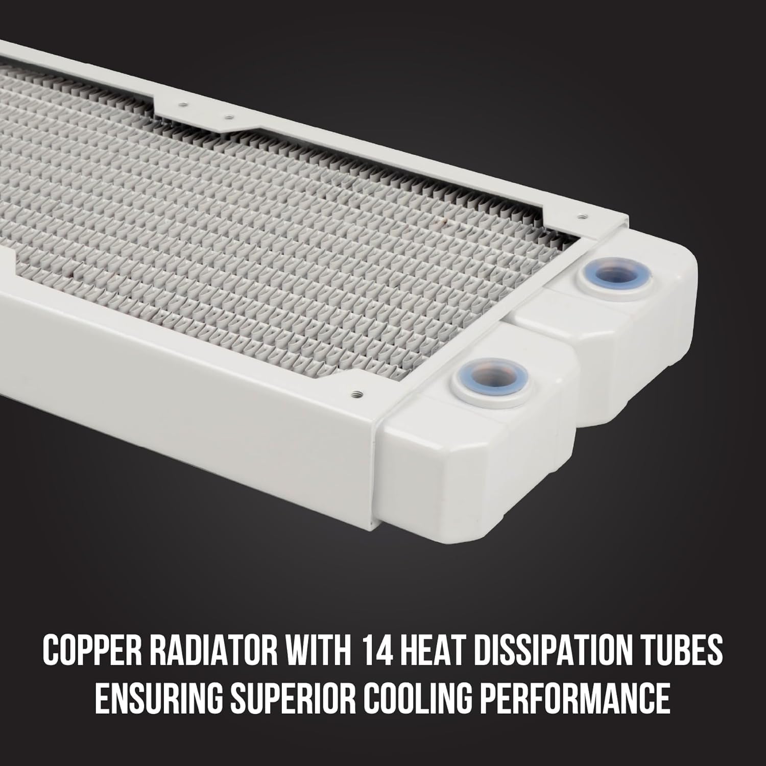 Osprey 240mm AIO CPU Cooler, Copper Radiator with 2400RPM Digital Display Pump, ARGB Fans, Leakproof Technology, PWM Control, CSM Utility App, Supports Intel LGA 1700/1200/115X & AMD AM5/AM4, White