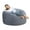 Gray, variant on 4 Foot Bean Bag Chair, Memory Foam Big Bean Bag for Adults, Big Sofa with Fluffy Removable Microfiber Cover 4'