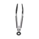 thumbnail image 5 of Pinzas de silicona para alimentos, antiescaldaduras, de acero inoxidable, para barbacoa, cocina, hogar y exterior (18 cm, color negro), 5 of 14