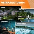 thumbnail image 3 of Pond Aerator Tubing, Black No-resistance Self Sinking Aeration Hose Aeration Hose with 14 LBS 3/8-INCH Diameter for Fish Tank, 3 of 7