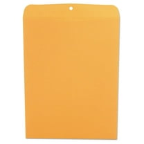 TriGol UNV35270 12 in. x 15.5 in. #110 Square Flap Clasp/Gummed Envelopes - Brown (100/Box)