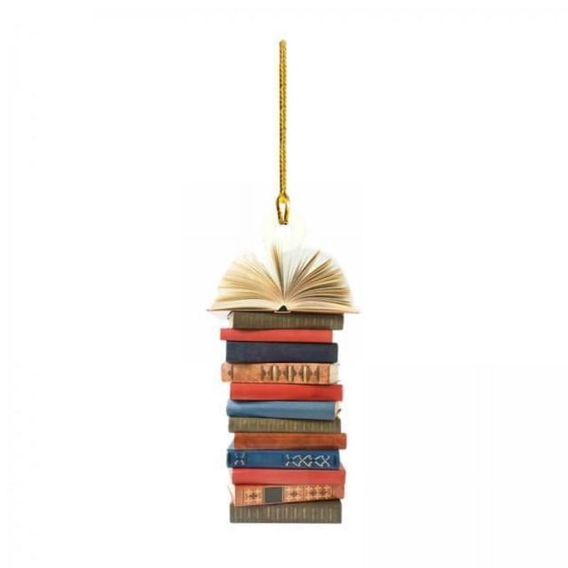 2x Libros Decoración Para árbol De Navidad Regalos Para Amantes De Los Libros Festivales De Oficina Ventana C