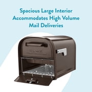 Architectural Mailboxes Oasis 360 Locking Post Mount Mailbox, Rubbed Bronze