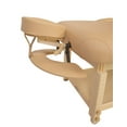 Spa Luxe Deluxe Stationary Massage Table with Headrest and Arm Shelf by