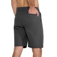 thumbnail image 3 of Men's Golf Shorts 9" Casual Dress Shorts Stretch Quick Dry UPF 50+ Lightweight Flat Front Work Shorts with 5 Pockets Black 30, 3 of 8