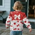 thumbnail image 4 of DISNIMO Cherry Bow Printed Pullover for Toddler Girl Crewneck T-Shirts Long Sleeve Sweatshirt Cozy Sweater Tops 3-4 Years, 4 of 7