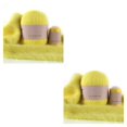 thumbnail image 2 of Monstrate 50g 20g Bufandas Juego de bolas de hilo de tejer Kit de hilo de ganchillo Amarillo limón Limon amarillo 2piezas Monstrate CBP500614, 2 of 5