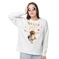 thumbnail image 2 of Hello Fall Brittany Spaniel Enjoys Warm Campfire Autumn Night Bright Moon Sweatshirt Unisex Merch Brittany Dog Lover Gifts Idea - 01008, 2 of 6