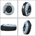 thumbnail image 6 of Genrics Universal Package of 4 Gray Portable Tire Bags with Black Handle Durable Winter Wheel Storage Tote Replacement for Tires 22 Inch to 31 Inch, 6 of 6