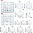 thumbnail image 3 of 48-Piece Plastic Christmas Ball Ornament Set, Shatterproof Holiday Decorations, Colorful Tree Baubles for Home Decor,Vsgery, 3 of 9