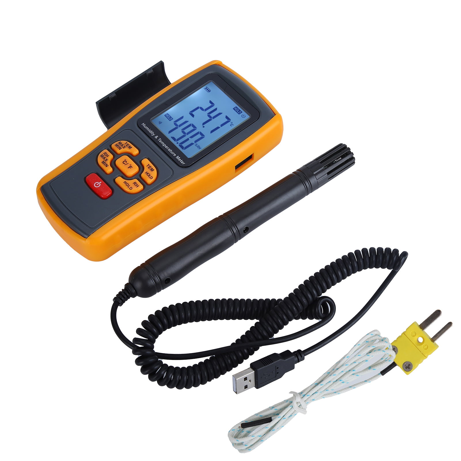 Temperature Meter K Type Sensor Thermocouple Tester High Precision Handheld Digital Thermometer Scale Measurement for Industry 