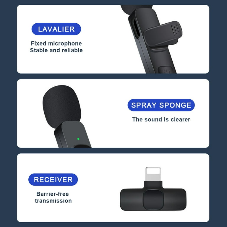 SYNCO G2A2 MEGA Microfono Lavalier Wireless, 2 TX 1 RX Con Custodia