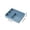 Blue, variant on OCCOA Stackable 4 Compartment Thickened Desk Organizer, Storage Box for Stationery Small Items Categorize Clutter-free Workspace, Pink