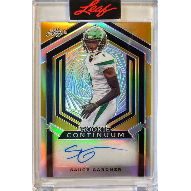 NFL 2023 Leaf Rookie Continuum Ahmad Sauce Gardner /243 Autographed Trading Card MC2