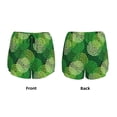 thumbnail image 3 of Hirioo Green Flower for Women's Double Layer Athletic Shorts High-Performance Gym Shorts with Inner Pocket, Elastic Waistband-XX-Large, 3 of 7