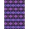 thumbnail image 1 of Ahgly Company Machine Washable Indoor Rectangle Transitional Purple Area Rugs, 4' x 6', 1 of 7