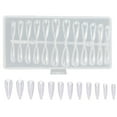 Zyooh Nail 120 Pieces Transparent Water Tube Nail Transparent Nail