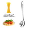 thumbnail image 4 of PENGXIANG Pasta Scoop Food Grade Heat-Resistant Stainless Steel Noodle Tongs Pasta Spoon Spaghetti Server Colander Kitchen Supplies(Type B), 4 of 10