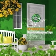 thumbnail image 6 of SeekLGT Green St Patricks Day Door Wreath Decorative Garland Safe Material Round Wall Hanging for Home Patio Garden, 6 of 7