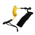 thumbnail image 1 of Paddle Board Leash, Safety Rope High Strength Rebounds Quickly  for Surfboard for Kayak Black,Yellow,Orange,transparent Blue, 1 of 7