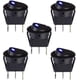 thumbnail image 5 of Blue LED Illuminated Round Rocker Switch Toggle Switch Press Button On/Off 12v 20A Car Van Dash Light for Car Auto Boat Truck Trailer Household Applia, 5 of 5