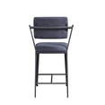 thumbnail image 2 of Fabric Upholstered Metal Counter Height Chair, Set of 2,Gray and Black, 2 of 3