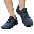 thumbnail image 6 of Yindaity Mesh Barefoot Shoes Women Women's Walking Shoes Lightweight Tennis Fashion Sneakers Sports Workout Gym Shoes for Running Road Running Shoes Navy,9, 6 of 9